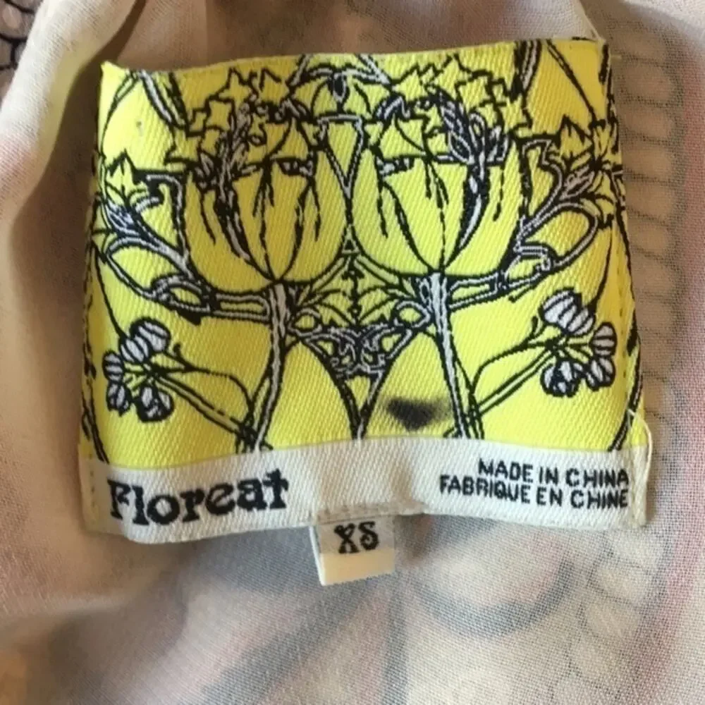 Anthro Floreat Castle Lake Rope Tie Dress XS EUC - Picture 6 of 8